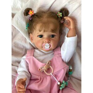 ❤️ 22 inch Baby Girl Doll  Full Body Silicone Vinyl